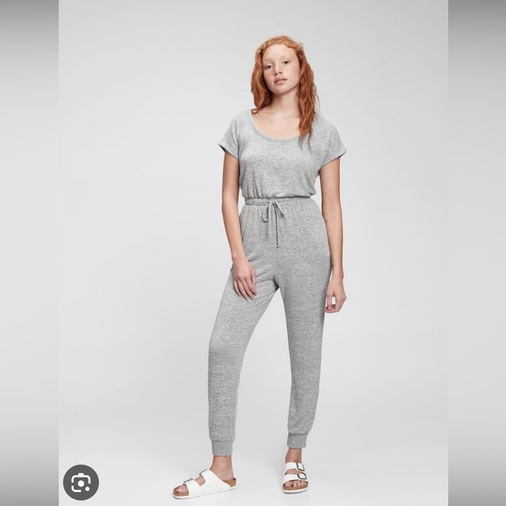 Gap Softspun Jumpsuit, Heather Grey - image 1